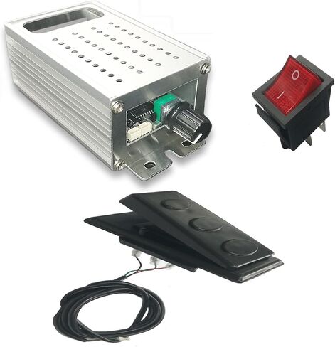 PWM بداية ناعمة/توقف ناعم متغيرة السرعة DC طريقة اتصال وحدة التحكم في سرعة المحرك A، B المكونات المطلوبة (PWM 2.0A + دواسة إيقاف ناعمة/Sfot Start) in Kuwait