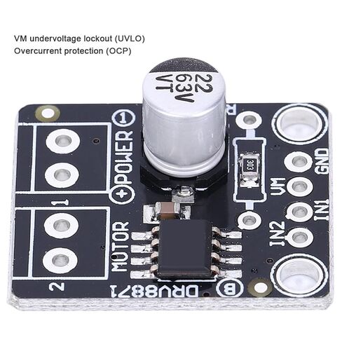 DRV8871 DC محرك لوحة القيادة وحدة القيادة 3.6A PWM وحدة التحكم H-Bridge DC Drive Breakout Board، التحكم في المحرك ثنائي الاتجاه للطابعة والأجهزة in Kuwait