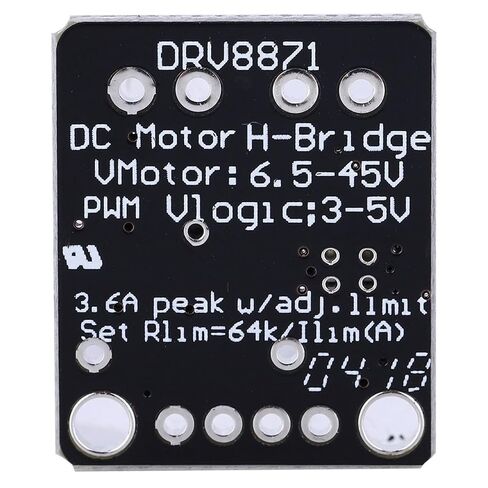 DRV8871 DC محرك لوحة القيادة وحدة القيادة 3.6A PWM وحدة التحكم H-Bridge DC Drive Breakout Board، التحكم في المحرك ثنائي الاتجاه للطابعة والأجهزة in Kuwait