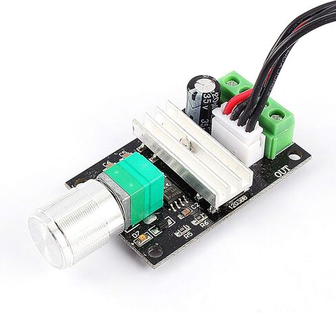 DC Motor Speed Controller, Adjustable Speed with Potentiometer Switch, PWM Motor Regulator, 6-28V 3A Forward Reverse Control, for Robotics Projects, DIY Enthusiasts, Electric Vehic in Kuwait