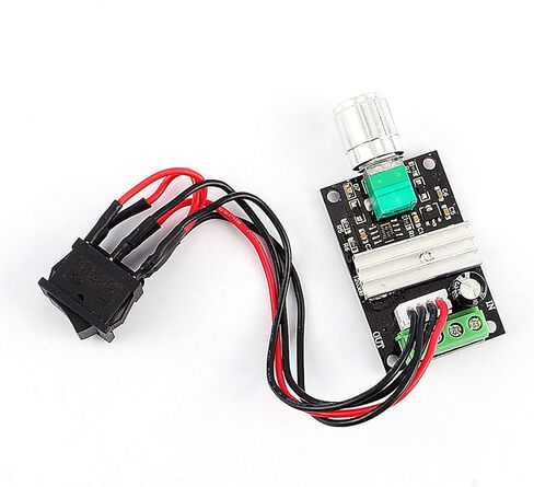 DC Motor Speed Controller, Adjustable Speed with Potentiometer Switch, PWM Motor Regulator, 6-28V 3A Forward Reverse Control, for Robotics Projects, DIY Enthusiasts, Electric Vehic in Kuwait