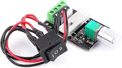 DC Motor Speed Controller, Adjustable Speed with Potentiometer Switch, PWM Motor Regulator, 6-28V 3A Forward Reverse Control, for Robotics Projects, DIY Enthusiasts, Electric Vehic in Kuwait