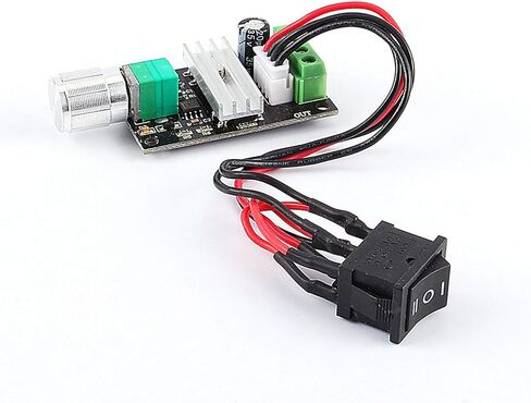 DC Motor Speed Controller, Adjustable Speed with Potentiometer Switch, PWM Motor Regulator, 6-28V 3A Forward Reverse Control, for Robotics Projects, DIY Enthusiasts, Electric Vehic in Kuwait