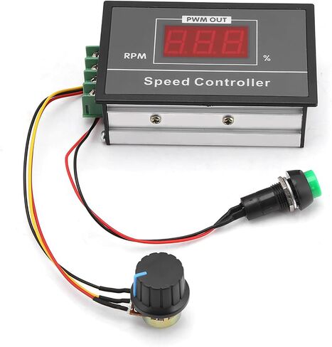 DC 6V 60V 30A PWM Motor Speed Controller, Digital Display with Start Stop Switch and Speed Control Potentiometer, for DC Motor in Kuwait