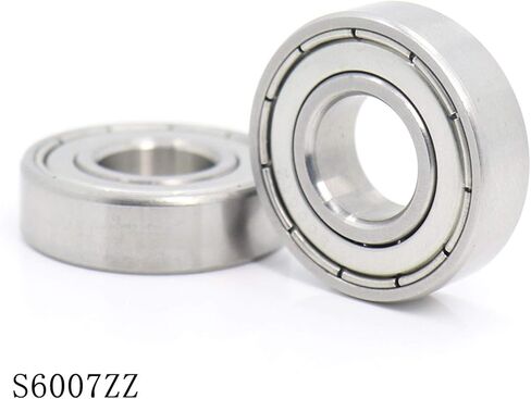 Power Transmission Products S6007ZZ Deep Groove Ball Bearing 356214 mm ABEC-1 S6007 Z ZZ S 6007 440C Stainless Steel S6007Z Bearings in Kuwait