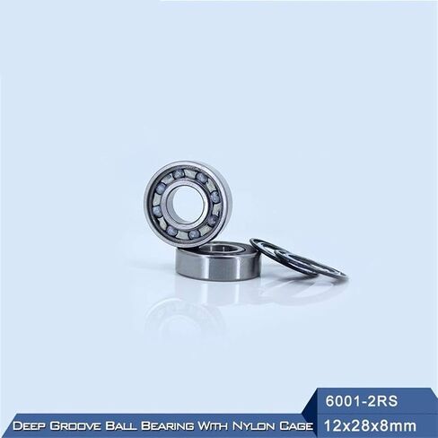 Power Transmission Products 6001RZ 6001RS 2RS Deep Groove Ball Bearing ABEC-3 Mute for Vacuum Cleaners Bearings with Nylon Cage 6001 RS 2RZ 12288mm in Kuwait