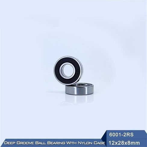 Power Transmission Products 6001RZ 6001RS 2RS Deep Groove Ball Bearing ABEC-3 Mute for Vacuum Cleaners Bearings with Nylon Cage 6001 RS 2RZ 12288mm in Kuwait