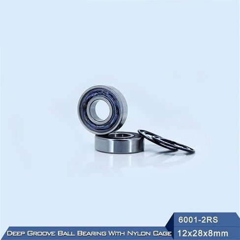 Power Transmission Products 6001RZ 6001RS 2RS Deep Groove Ball Bearing ABEC-3 Mute for Vacuum Cleaners Bearings with Nylon Cage 6001 RS 2RZ 12288mm in Kuwait