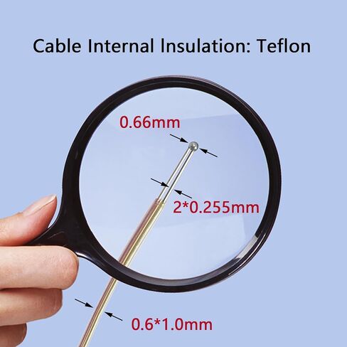 5pcs Pack High Accuracy K Type Mini-Connector Thermocouple Temperature Probe Sensor, 1 Metes Long Measure Range -40°C~260°C (-40°F~500°F) in Kuwait