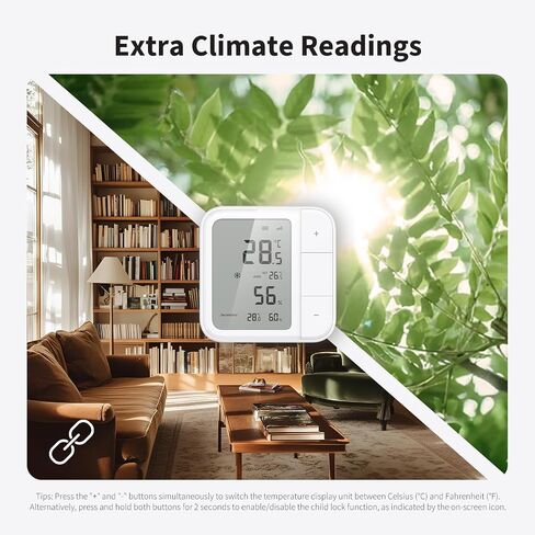 مستشعر المناخ الذكي Aqara Thread/Zigbee W100 مع مستشعر رطوبة درجة الحرارة Aqara، التحكم عن بعد في HVAC، 3 أزرار قابلة للتخصيص، يعمل مع Apple Homekit، Alexa، Google in Kuwait
