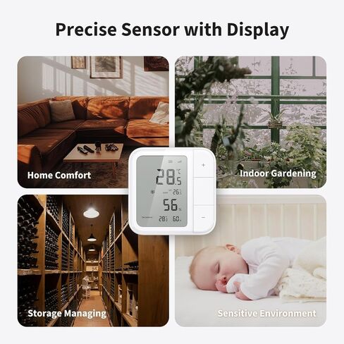 مستشعر المناخ الذكي Aqara Thread/Zigbee W100 مع مستشعر رطوبة درجة الحرارة Aqara، التحكم عن بعد في HVAC، 3 أزرار قابلة للتخصيص، يعمل مع Apple Homekit، Alexa، Google in Kuwait