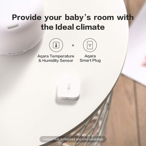 مستشعر المناخ الذكي Aqara Thread/Zigbee W100 مع مستشعر رطوبة درجة الحرارة Aqara، التحكم عن بعد في HVAC، 3 أزرار قابلة للتخصيص، يعمل مع Apple Homekit، Alexa، Google in Kuwait