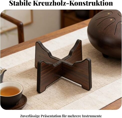 Amagogo Musical Drum Stand Drum Holder Percussion Rack Instrument Bracket with Unique Support Design for Stability suitable for home , Rosewood in Kuwait