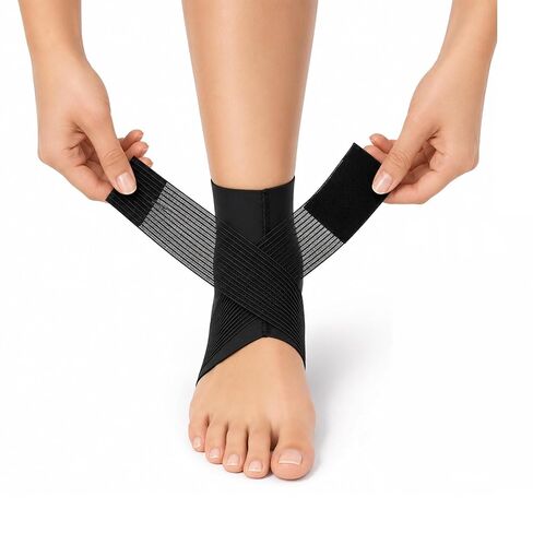 Adjustable Ankle Support Brace for Men and Women ankle brace, Breathable Compression Sleeve for Daily Wear, Sports and Fitness in Kuwait
