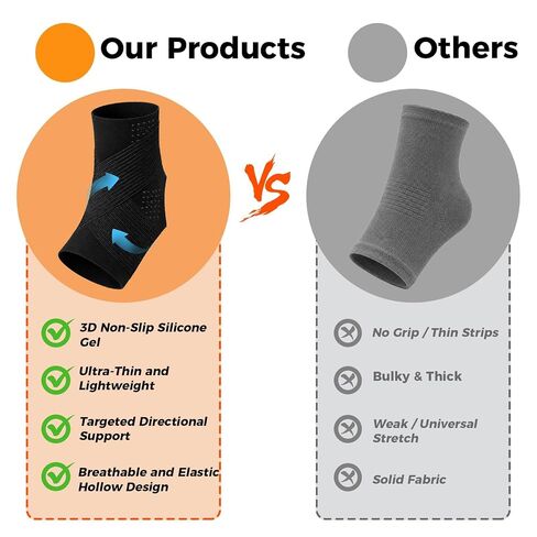 Adjustable Ankle Support Brace for Men and Women ankle brace, Breathable Compression Sleeve for Daily Wear, Sports and Fitness in Kuwait