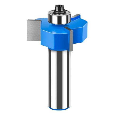 12 مم 1/2 بوصة عرقوب T-Slot Router Bit T نوع الشق القاطع مع تحمل Z3 Rabbeting قاطعة المطحنة أدوات النجارة 1 قطعة (12 مم × 36 مم × 6 مم) in Kuwait