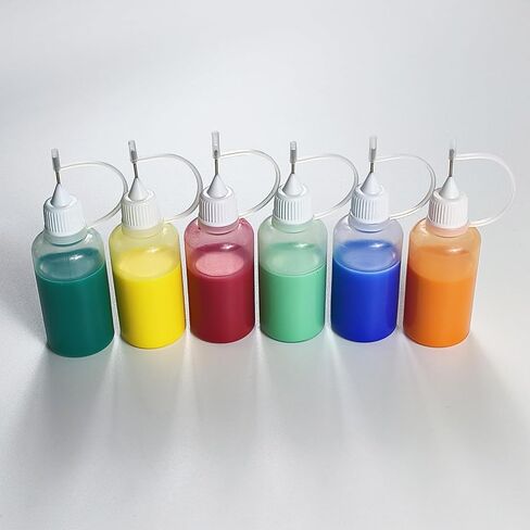 Kang&Chang 12 Pack 30mL Squeezable Plastic Bottles with Steel Needle Tips | Includes a 30 mL Dispensing Syringe for Precise Liquid Transfer in Kuwait