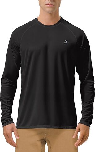 (Size:L) 2 Pack UPF 50+ UV Sun Protection Shirts Outdoor Long Sleeve SPF Diving Rash Guard for Fishing Hiking Swimming in Kuwait