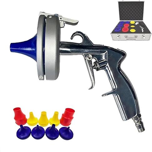 Pneumatic Hydraulic Hose Cleaning Gun, Industrial Hose Pipe Cleaning Gun Kit,with 9 Nozzles & 35 Sponge Balls, for Cleaner 0.23"-2" Hydraulic Inner Wall in Kuwait