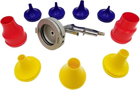 Pneumatic Hydraulic Hose Cleaning Gun, Industrial Hose Pipe Cleaning Gun Kit,with 9 Nozzles & 35 Sponge Balls, for Cleaner 0.23"-2" Hydraulic Inner Wall in Kuwait
