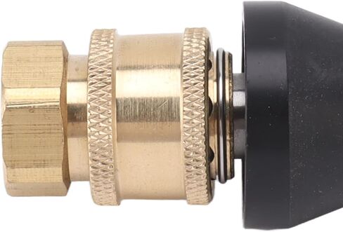 Pressure Sewer Jetter Nozzle, G1/4 Sewer Pipe Cleaning Nozzle Stainless Steel G3/8 Female Thread Adapters for Household Pipeline Clog Removal in Kuwait