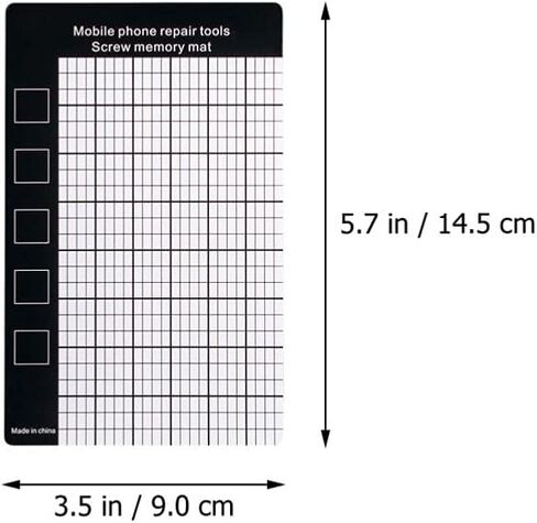 10PCS Magnetic Phone Repair Mat, Magnetic Screw Mat Large Magnetic Mat for Screws Preventing The Small Screws from Getting Lost (Black) in Kuwait