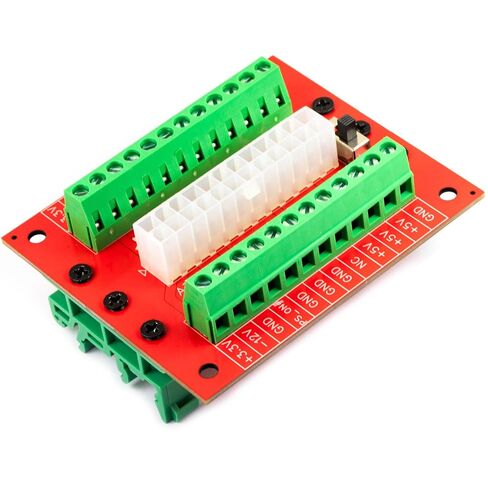 24/20-pin ATX DC Power Supply Breakout Board Module Terminal Block and Din Socket for Computer PC Adapter in Kuwait