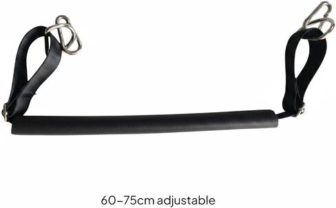 Pilates Foot Strap Adjustable Exercise Strap Reformer Foot Strap Supportive Fitness Accessory with Metal Buckle Suitable for Studio and Home Workouts in Kuwait