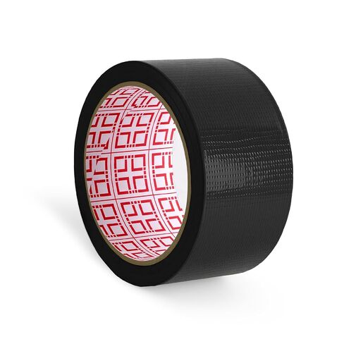Black Duct Tape Heavy Duty Waterproof,2 Inch x 22 Yard Strong Industrial Strength,Strong Adhesive Sticky, No Residue, Easy Tear by Hand for Indoor & Outdoor Repairs,1 Roll in Kuwait