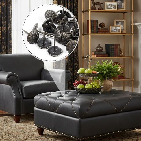 200 قطعة من مسامير التنجيد مقاس 7/16 بوصة، مسامير أثاث عتيقة من النحاس للأريكة، والسرير الأمامي، وصندوق المجوهرات، والمشروعات التي تصنعها بنفسك in Kuwait