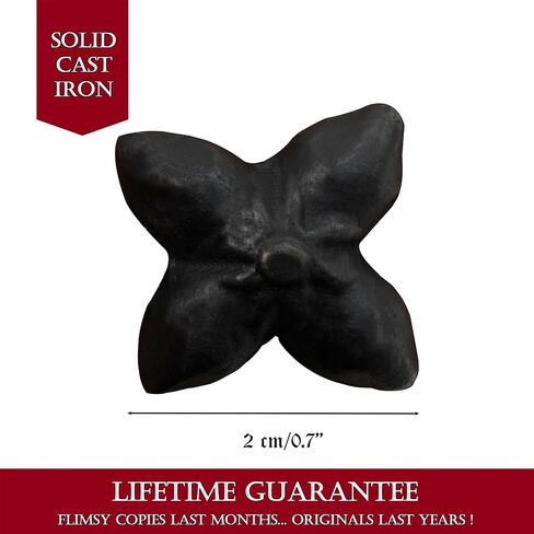 Mystic Colonial Solid Cast Iron Decorative Studs Vintage Nailhead Clavos for Doors, Cabinets & Furniture – Victorian, Gothic, Steampunk, Baroque & Retro Style Hardware : Pack of 6 in Saudi Arabia