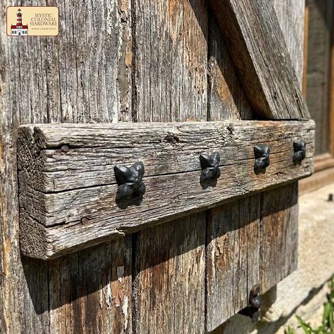 Mystic Colonial Solid Cast Iron Decorative Studs Vintage Nailhead Clavos for Doors, Cabinets & Furniture – Victorian, Gothic, Steampunk, Baroque & Retro Style Hardware : Pack of 6 in Saudi Arabia