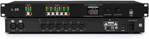 Digital Audio Processor, Professional Karaoke Effector, with LCD Display, Can Set Via A Pc Interface, 16 Pre-stored Modes, for Home Reverberator, Stage, Church, Performance 2 in 4 Out in Kuwait