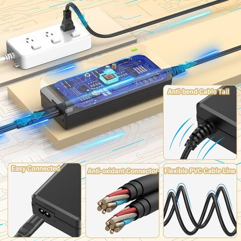 استبدال شاحن البيانو الرقمي 12 فولت متوافق مع Roland PSB-5U لـ FP-10، محول تيار متردد لسلك الطاقة مناسب لـ Roland PSB5U FP10 كابل توصيل شاحن لوحة المفاتيح الإلكترونية للبيانو الرقمي in Kuwait