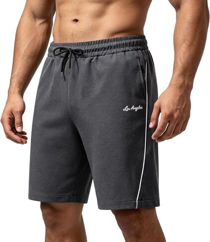 Men's Casual 5 Inch Inseam Shorts Quick Dry Lightweight Breathable Stretch Elastic Drawstring Waist Beach Shorts in Saudi Arabia