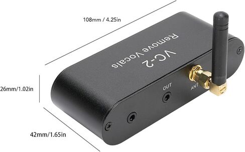 Haofy VC-2 Karaoke Vocal Remover Real Time Voice Canceller Device with Bluetooth 5.0 Receiver 3.5mm AUX Input Output for Karaoke Machine Speaker Singing Home Party in Kuwait