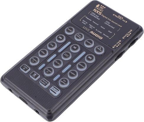 GOWENIC Portable Voice Changer, Bluetooth Voice Modulator with 8 Sound Effects 6 Reverb Modes RGB Light, for PC Phone Tablet Live Streaming Gaming in Kuwait