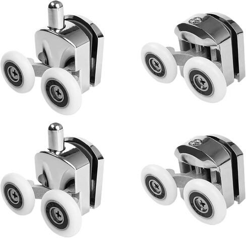 23mm Aluminum Alloy Top Shower Door Rollers Pulley Bathroom Sliding Glass Door Wheels Sliding Door Wheels Rollers Bathroom(8Pcs) in Kuwait