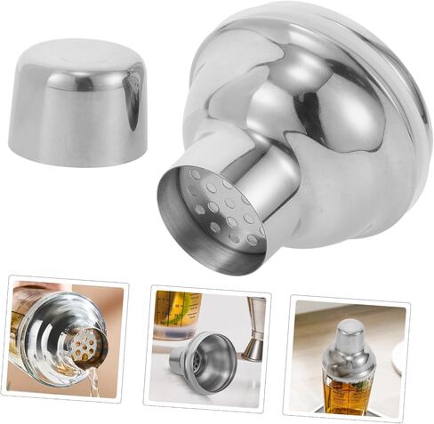 VOSAREA 1piece Stainless Steel Shaker Cup Lid Leak Bar Shaker Cover for Mixers in Kuwait