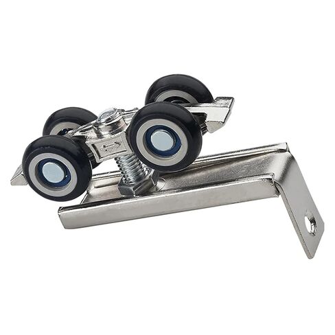 2PCS/Set Door Roller Assembly, Steel Bracket Ball Bearings, 4-Wheel Hanging Sliding Wardrobe Closet Door Roller in Kuwait