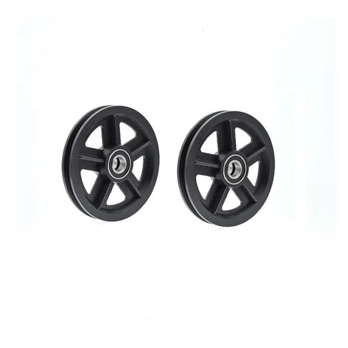 2Pcs Barn Door Pulleys for Cabinet Window Concave Wheel Rolling Bearing Pulley Sliding Door Runner Hanging Rail Hardware Roller in Kuwait