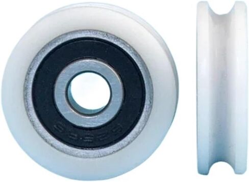5pcs U-Shape Groove Bearing sheave Hanging Wheel Bathroom pulleyR1.5mm Nylon POM Roller 5 * 21 * 6mm in Kuwait