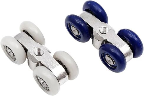 1 Pair Sliding Door Roller Hardware Slide Doors Pulley Wheels Rail Track Pulley Wardrobe Moving Door Roller Hanging Wheel(B) in Kuwait