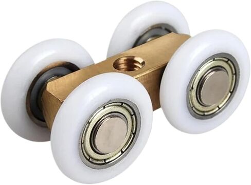 6pcs Sliding Door Roller Shower Glass Slide Doors Pulley 4 Wheels Door Hanging Wheels Track Pulley Bearing Wheels in Kuwait