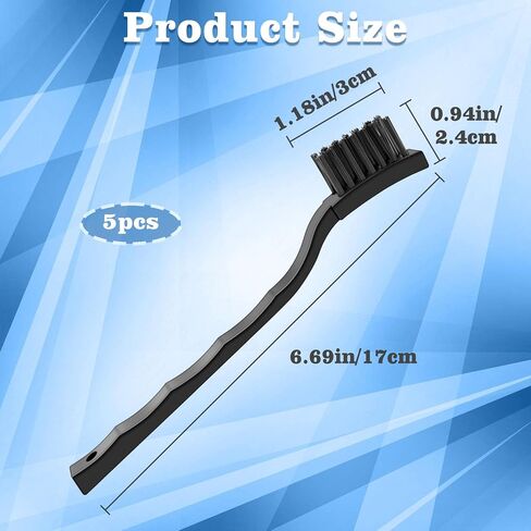 Anti Static Brush Kit,5PCS ESD Brush for Electronics Cleaning,ESD-Safe Nylon Bristles PCB Cleaning Brush,Static Dissipative Keyboard Cleaning Brushes Set for PC Motherboard Circuit Board Components in Kuwait