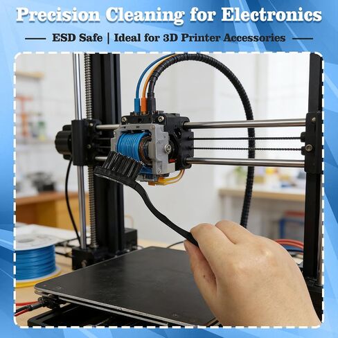 Anti Static Brush Kit,5PCS ESD Brush for Electronics Cleaning,ESD-Safe Nylon Bristles PCB Cleaning Brush,Static Dissipative Keyboard Cleaning Brushes Set for PC Motherboard Circuit Board Components in Kuwait