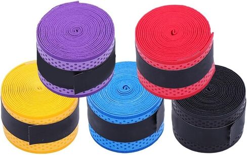 510 Pcs Badminton Squash Rods Breathable Grip Tape for Badminton Racket Racquet Squash Fishing Rod Non Slip for Better Handling (5 Pieces) in Kuwait