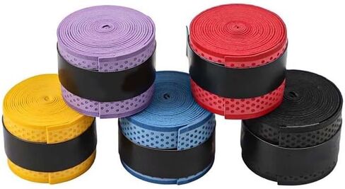 510 Pcs Badminton Squash Rods Breathable Grip Tape for Badminton Racket Racquet Squash Fishing Rod Non Slip for Better Handling (5 Pieces) in Kuwait