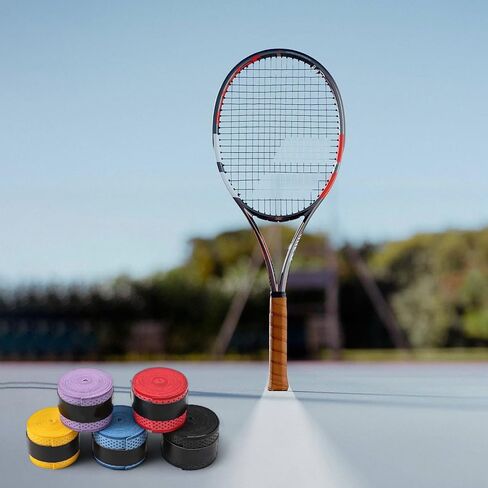 510 Pcs Badminton Squash Rods Breathable Grip Tape for Badminton Racket Racquet Squash Fishing Rod Non Slip for Better Handling (5 Pieces) in Kuwait