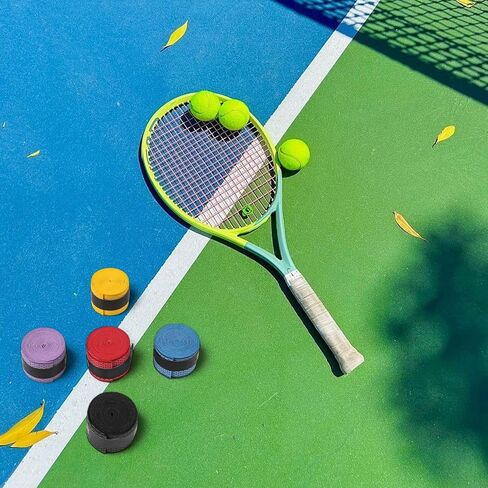 510 Pcs Badminton Squash Rods Breathable Grip Tape for Badminton Racket Racquet Squash Fishing Rod Non Slip for Better Handling (5 Pieces) in Kuwait